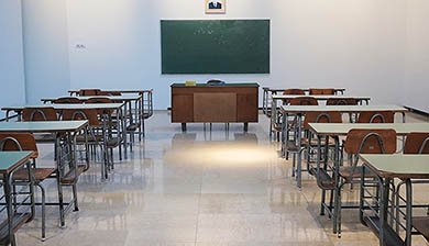 empty classroom