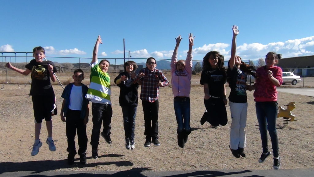 children jumping