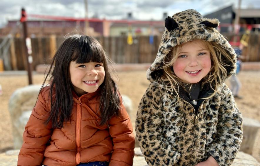 Two pre-kindergarten students