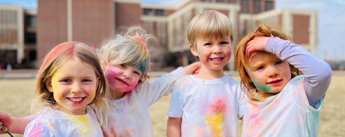 Fisher Children Holi Celebration